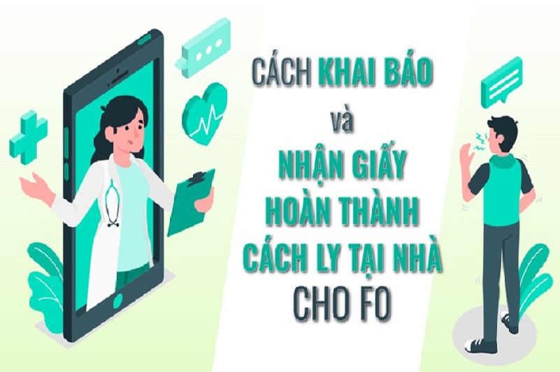 Các bước khai báo và nhận giấy hoàn thành cách ly tại nhà cho F0