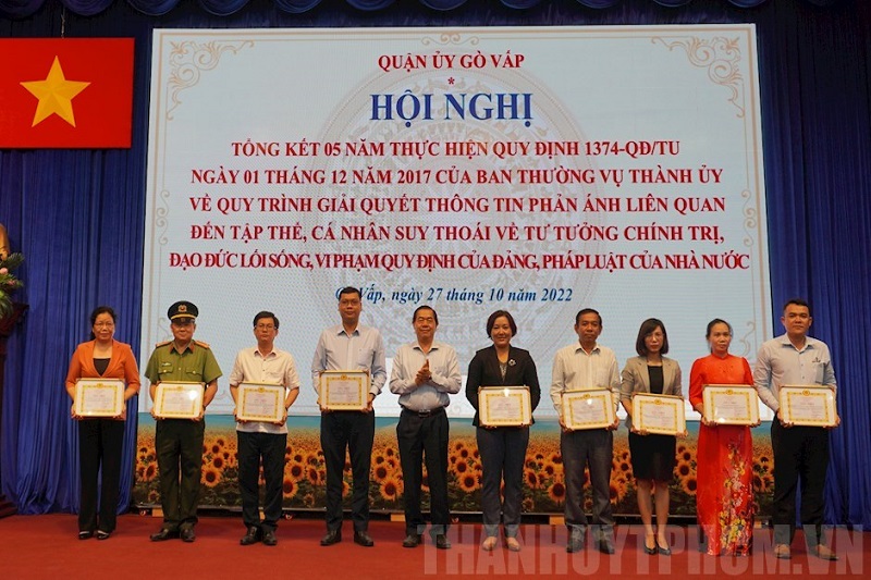 Quận Gò Vấp: Chủ động thực hiện nắm bắt dư luận xã hội từ các kênh thông tin để xử lý kịp thời các vấn đề còn tồn tại