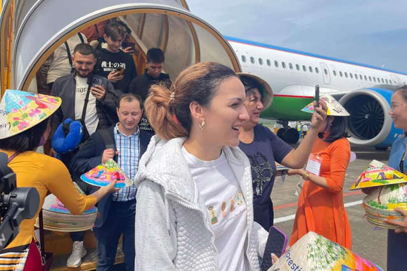 Sân bay Phú Quốc đón chuyến bay chở 158 khách từ Uzbekistan