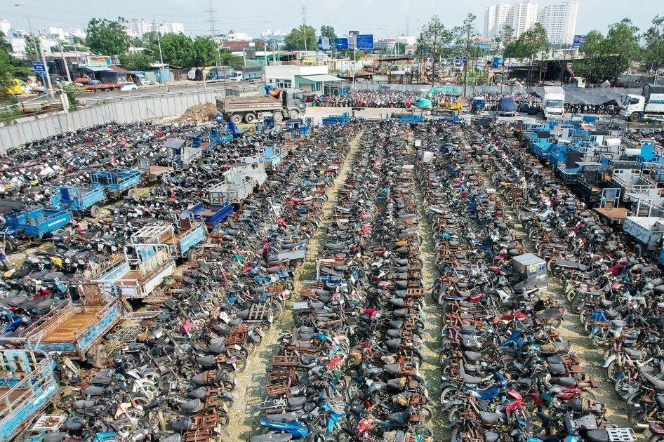TP.HCM đấu giá hơn 5.000 phương tiện vi phạm giao thông