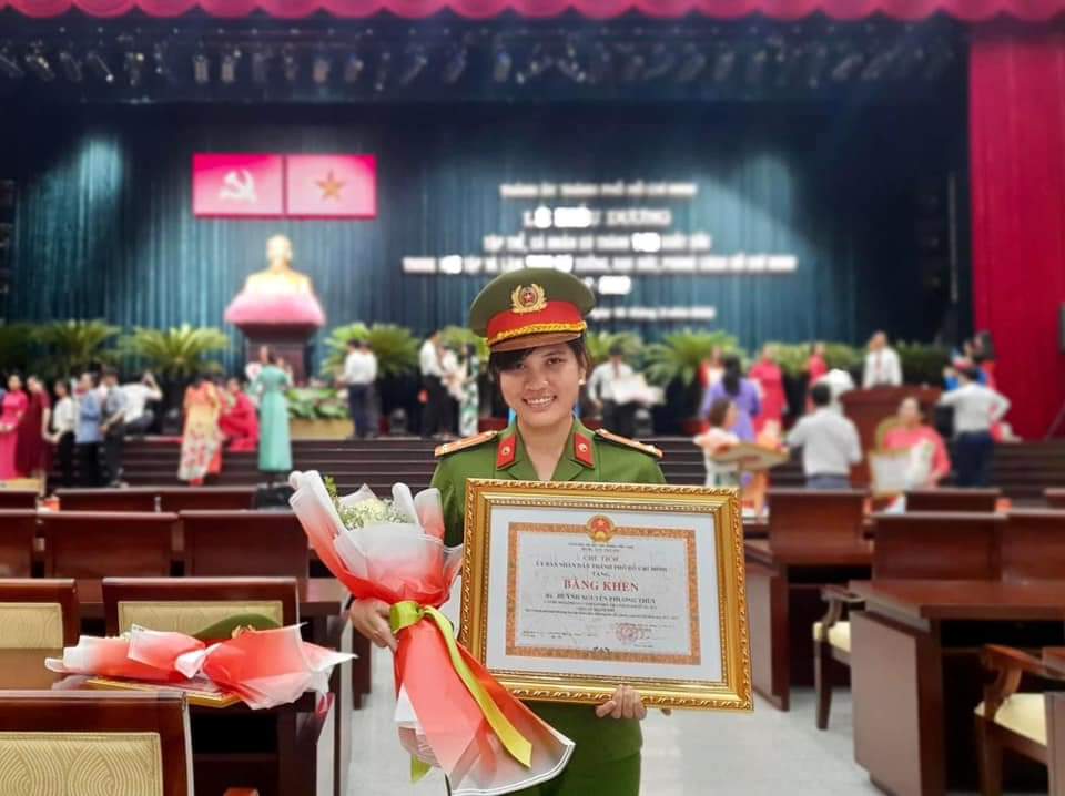 ĐẠI BIỂU HUỲNH NGUYỄN PHƯƠNG THÚY ĐẠI DIỆN TUỔI TRẺ CÔNG AN THÀNH PHỐ DỰ ĐẠI HỘI THANH NIÊN TIÊN TIẾN LÀM THEO LỜI BÁC TOÀN QUỐC LẦN THỨ VII - NĂM 2023