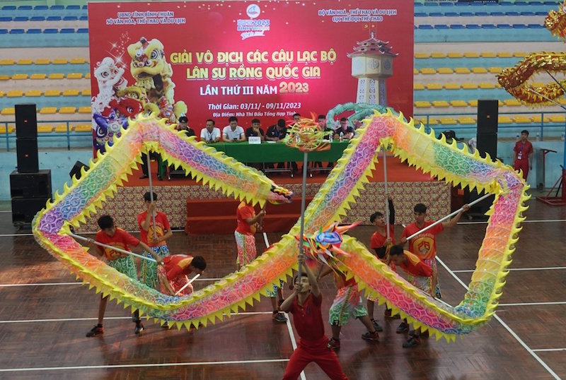 Giải vô địch quốc gia Lân Sư Rồng 2023 thu hút gần 300 vận động viên tranh tài