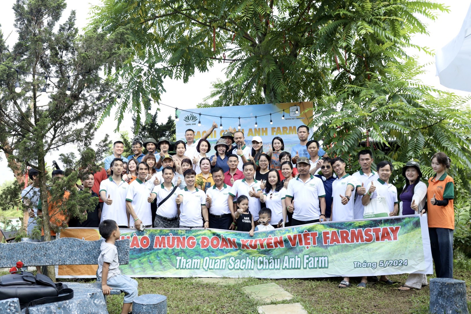 Sachi Châu Anh Farm đón đoàn xuyên Việt farmstay