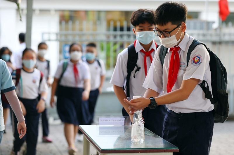 Cách xử lý xuất hiện F0 khi học sinh trở lại trường học tại TP.HCM