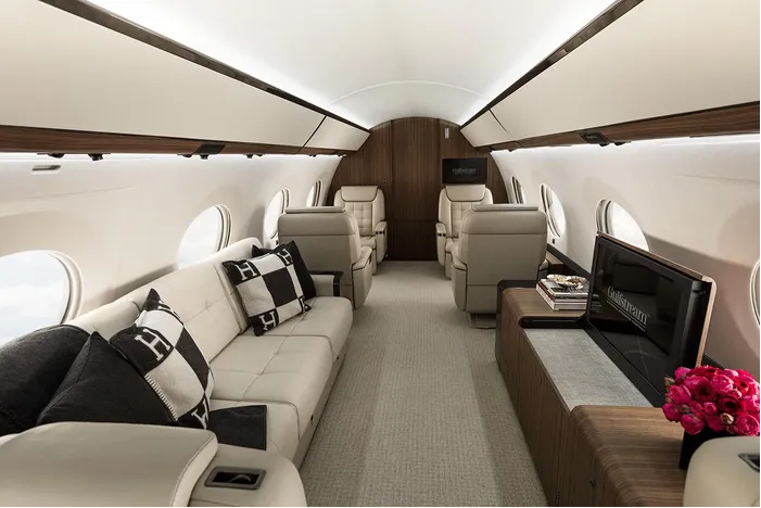 Cận cảnh nội thất của phi cơ Gulfstream sắp bay trên bầu trời Việt Nam