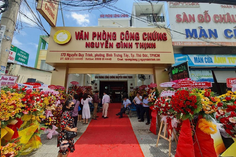 Khai trương Văn phòng công chứng Nguyễn Đình Thịnh