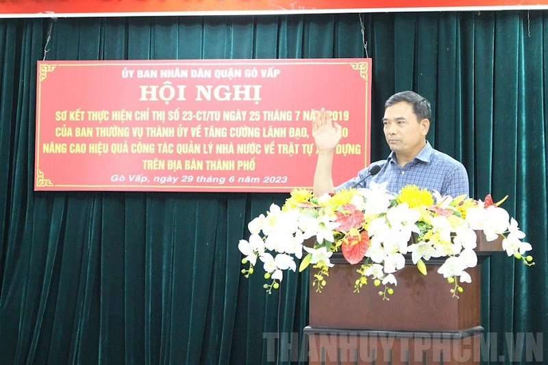 Quận Gò Vấp: Kiên quyết xử phạt, xử lý các công trình xây dựng sai phạm