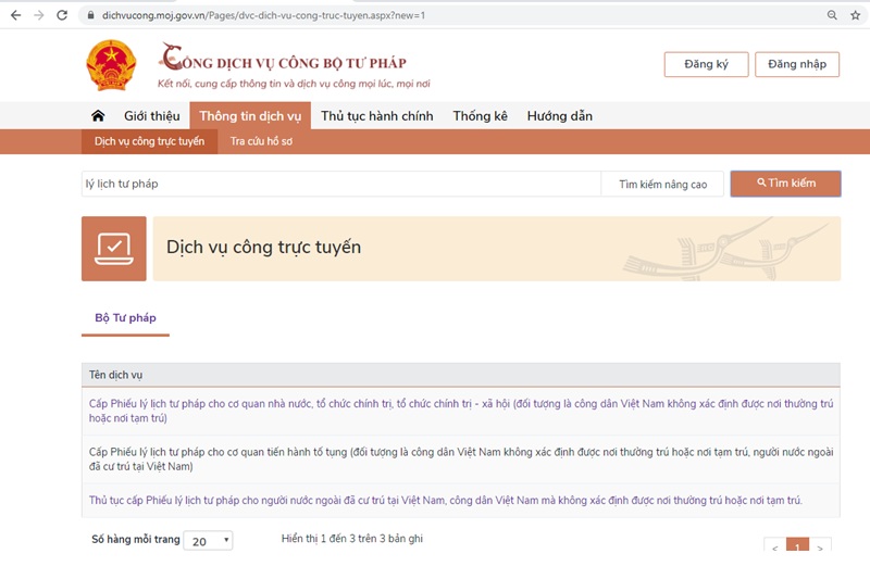 Hướng dẫn nộp hồ sơ trực tuyến trên cổng dịch vụ công quốc gia